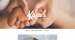 Desktop Screenshot of karaspromassage.com